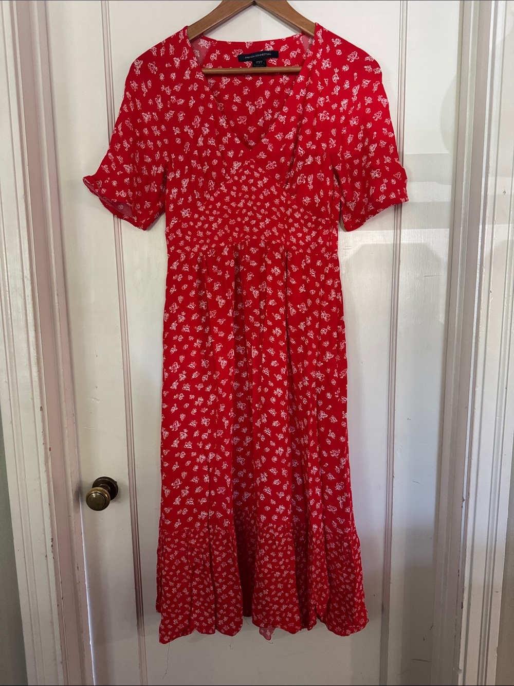 French Connection Red Floral Dress